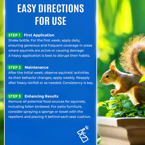 Squirrel Repellent Spray Directions