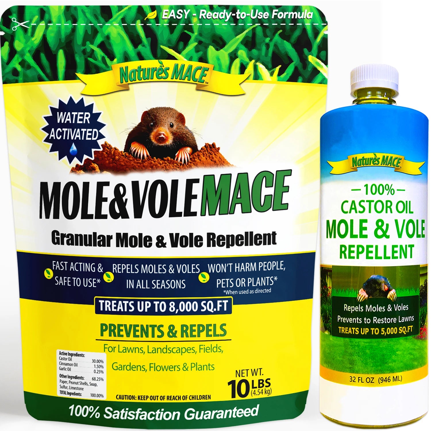Nature's MACE Mole and Vole Eviction Kit