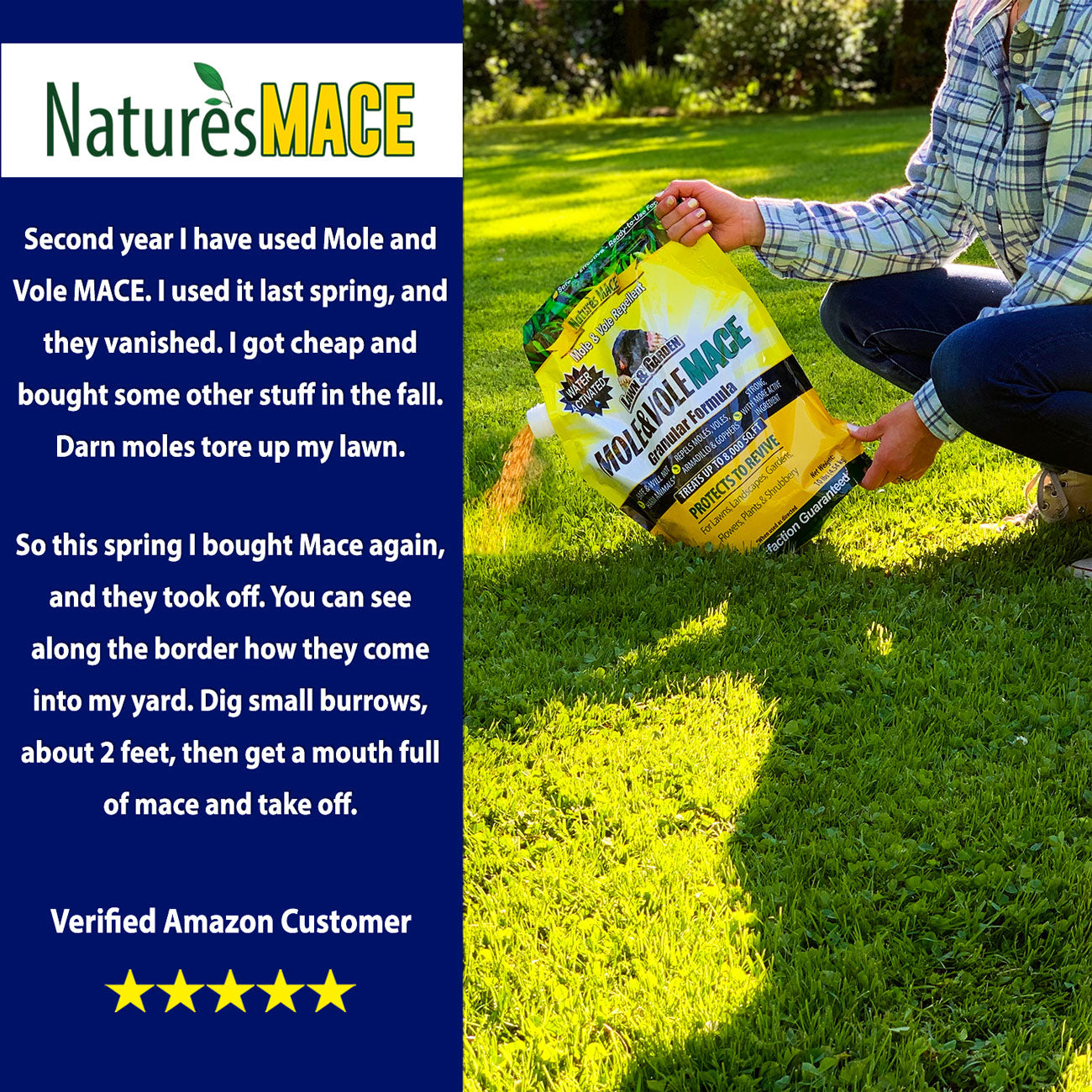 Natures MACE Mole and Vole MACE Granular Repellent review | gallery:all