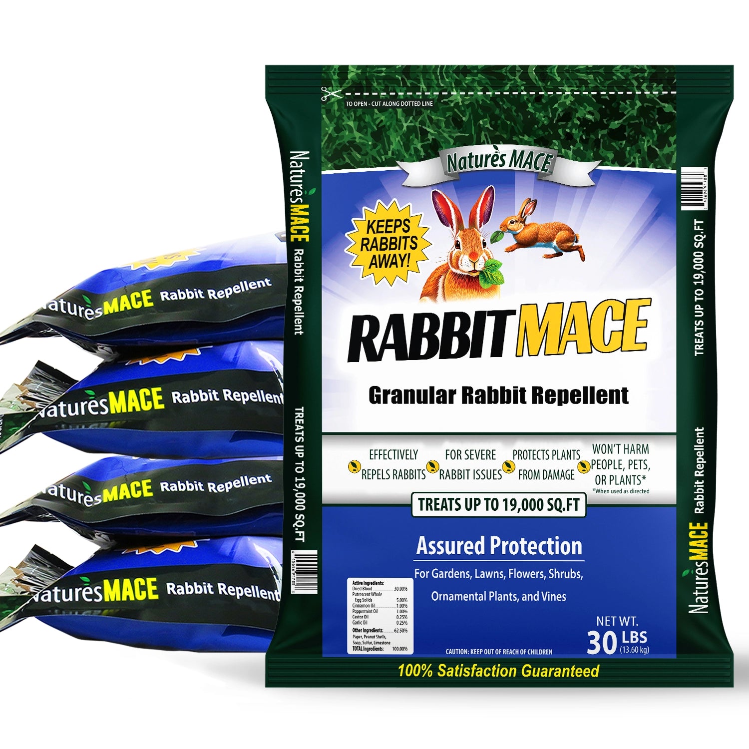 Rabbit MACE Granular 30lb. rabbit repellent 5 Pack | gallery:5-pack