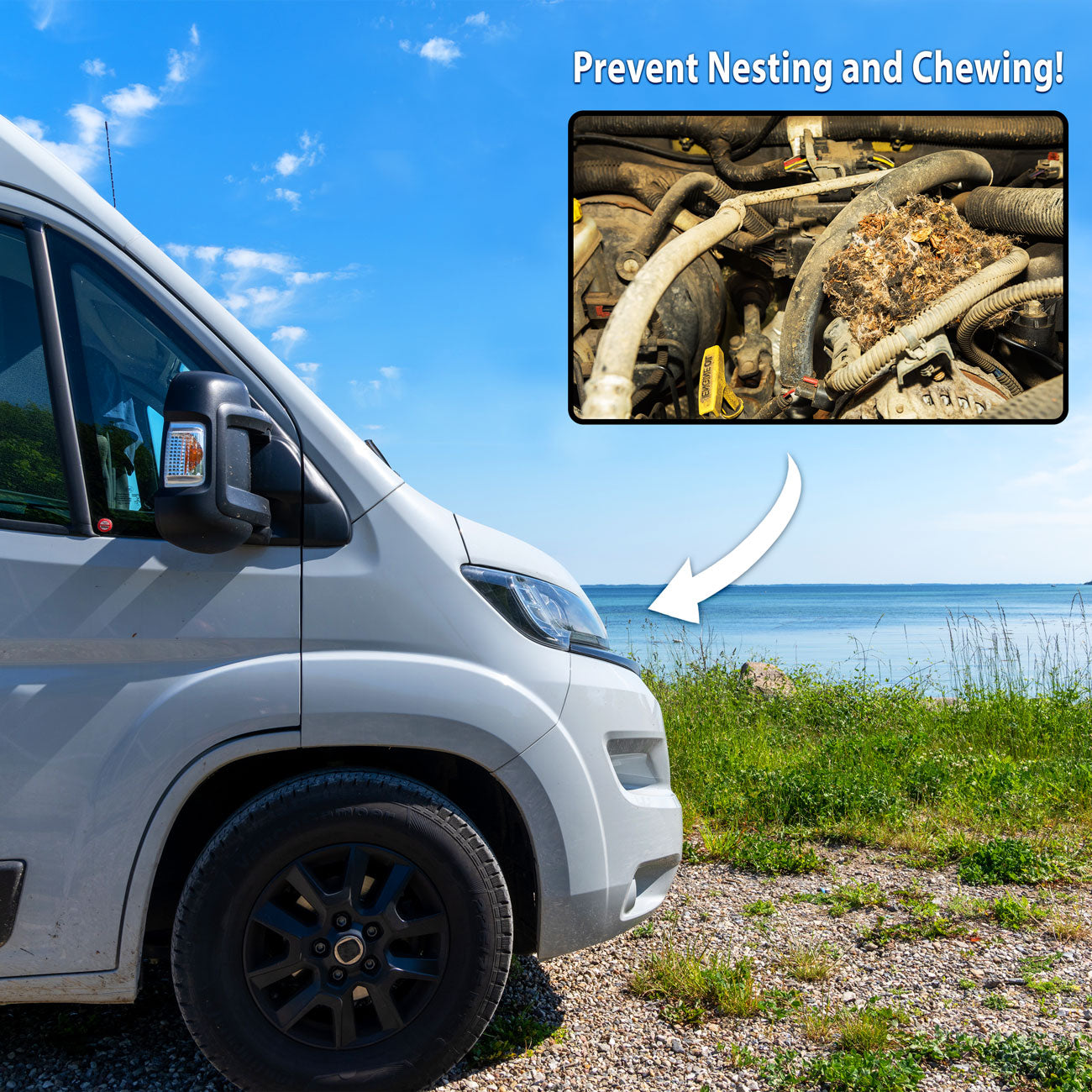 Mouse Prevention Vehicle Protection Kit rodent repellent for cars