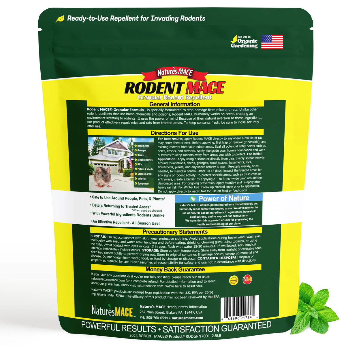Rodent MACE Granular Rodent Repellent