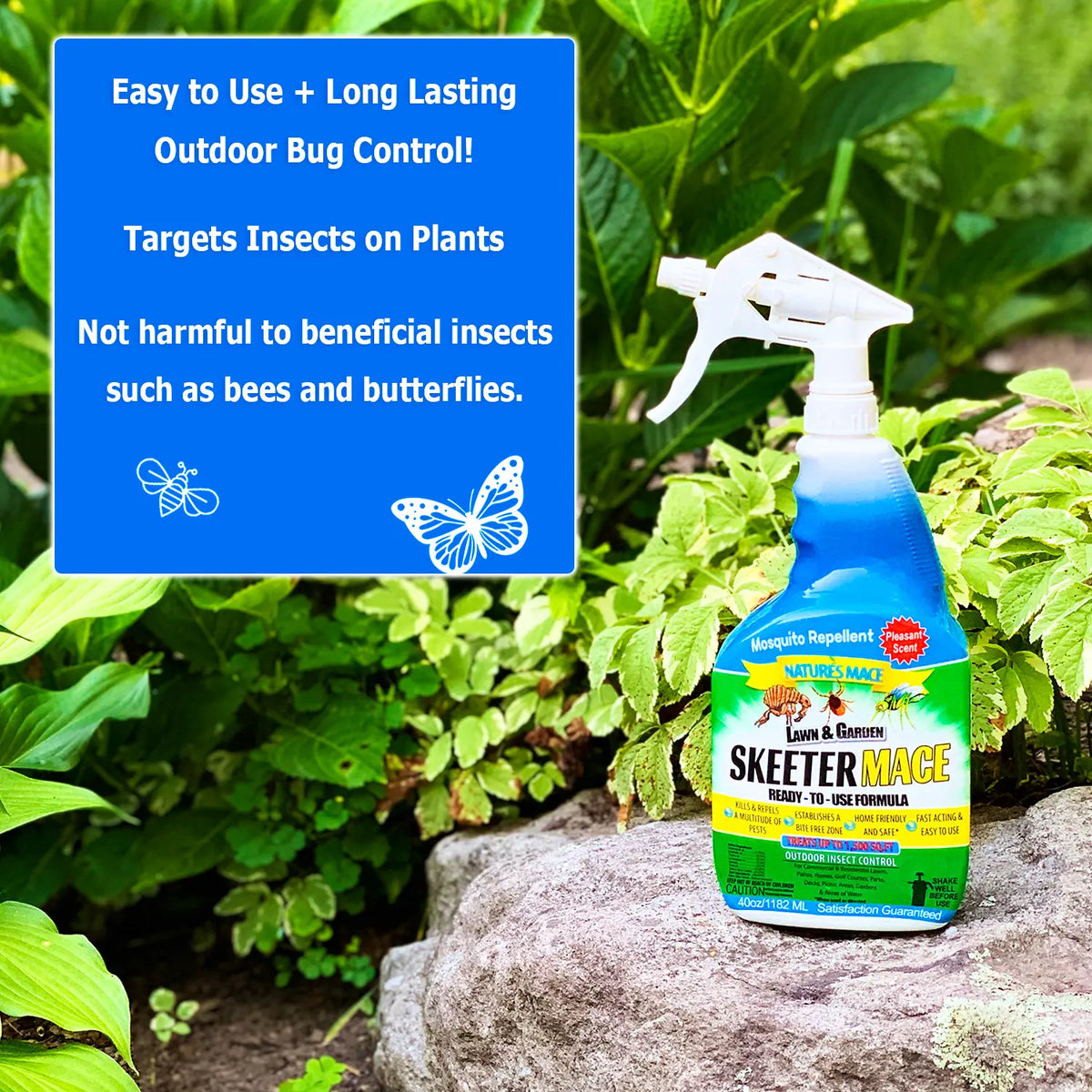 Natures MACE Skeeter MACE is easy to use long lasting and not harmful