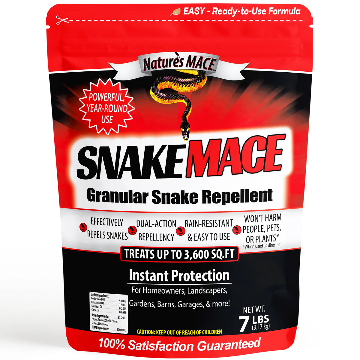 Snake MACE 7-pound Granular Snake Repellent Snake Deterrent