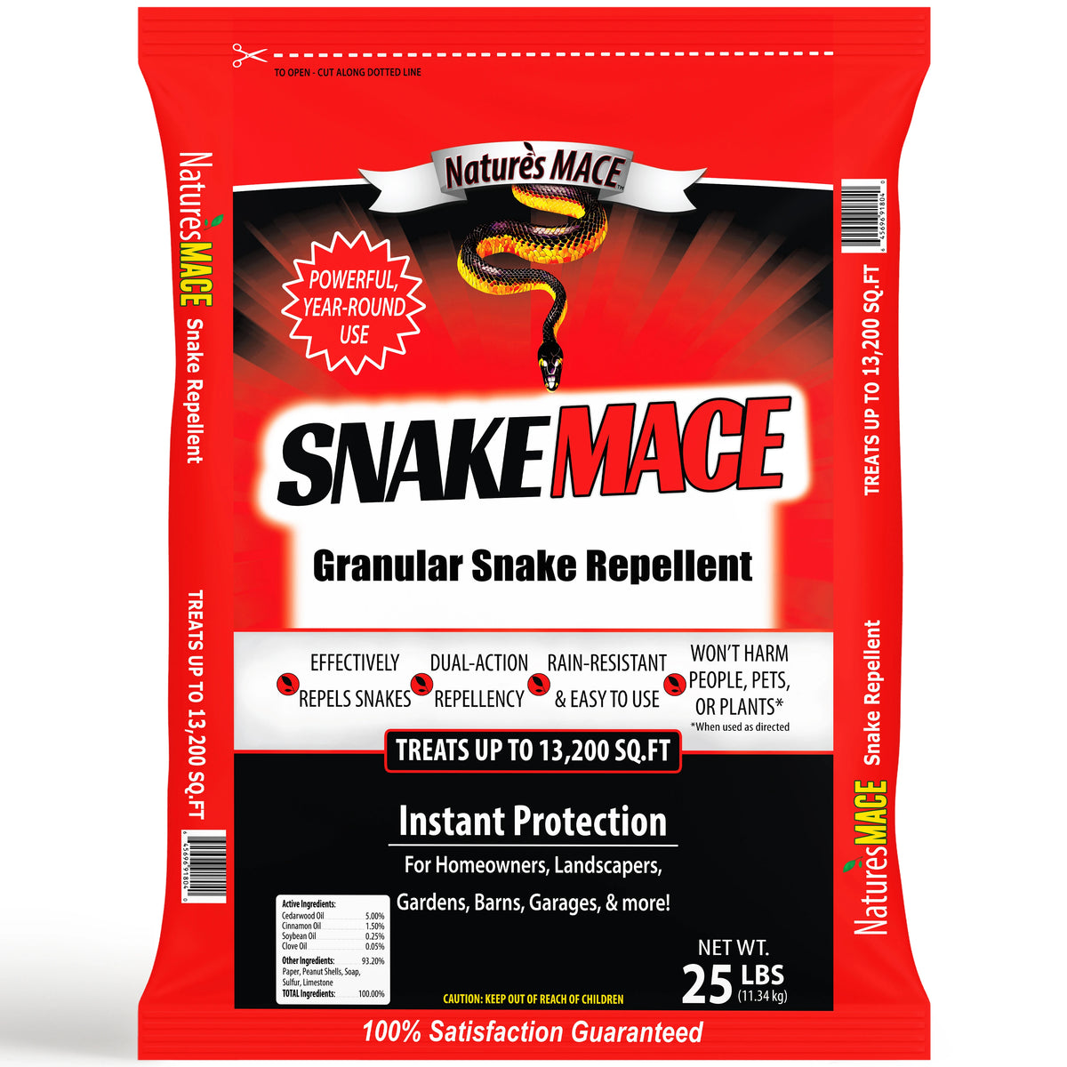 Snake MACE Granular 25lb. Snake Repellent Snake Deterrent