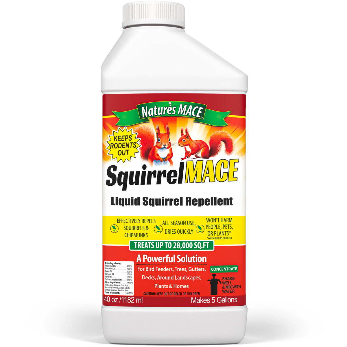 Squirrel MACE Squirrel Repellent 40-ounce Concentrate