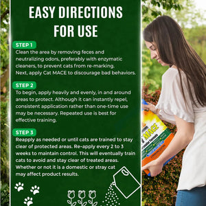 Natures MACE Cat MACE Granular Cat Repellent Directions