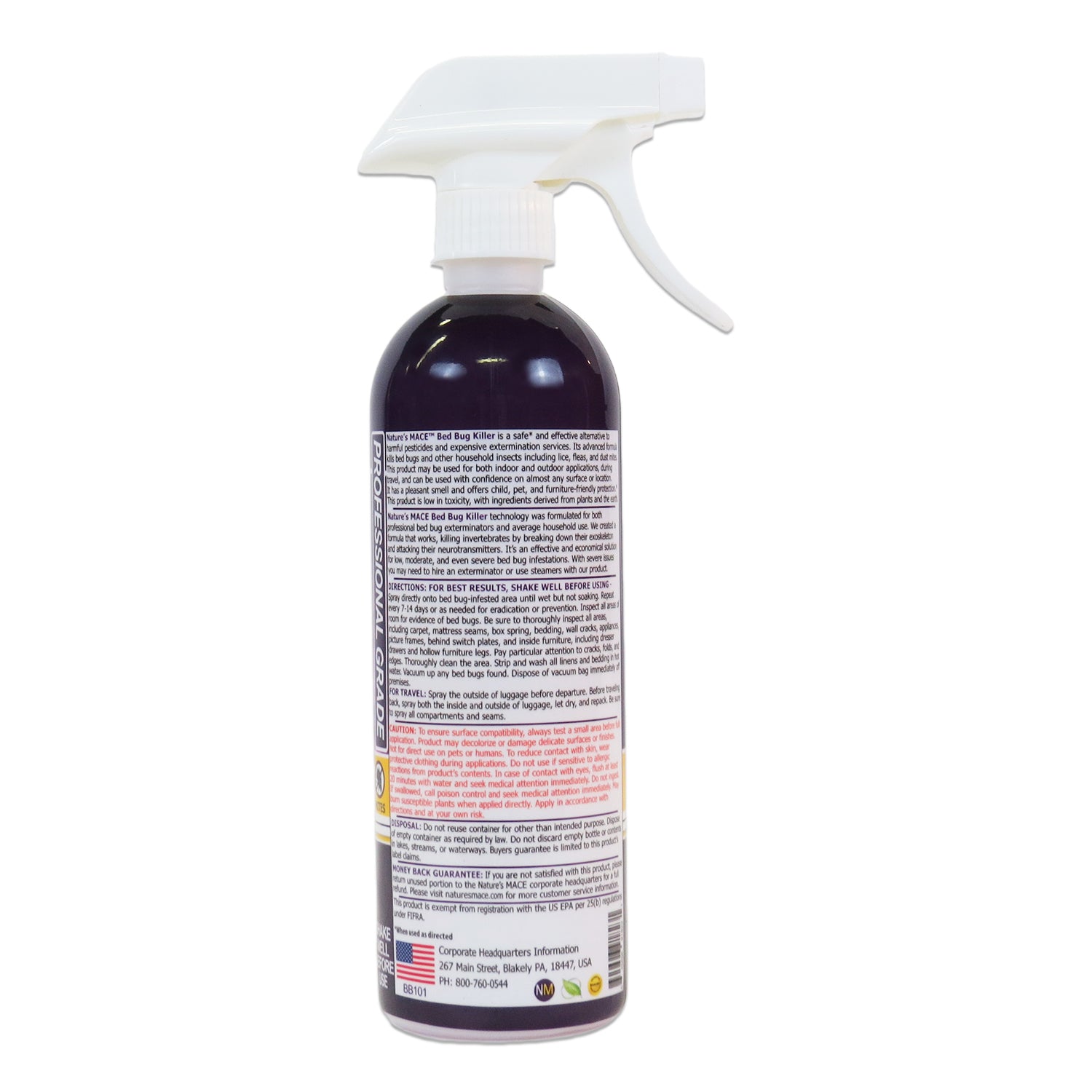 Bed Bug Treatment and Killer 16oz bed bug repellent