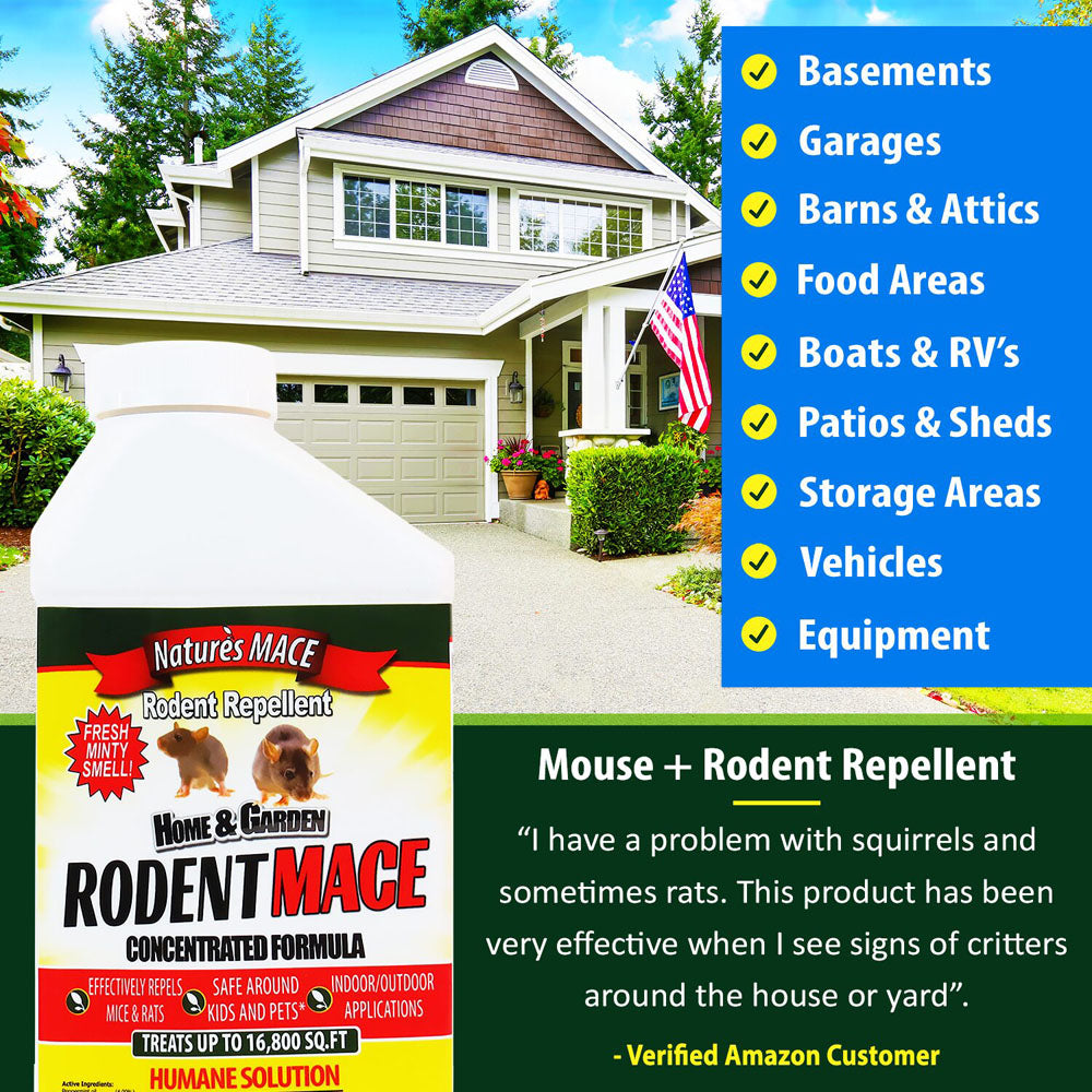 Nature's MACE Rodent MACE Liquid can be used in many areas