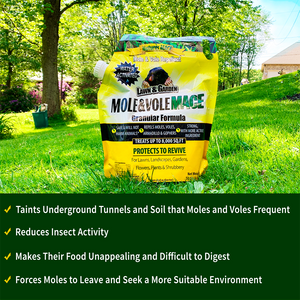 Natures MACE Mole and Vole MACE Granular Repellent how it works