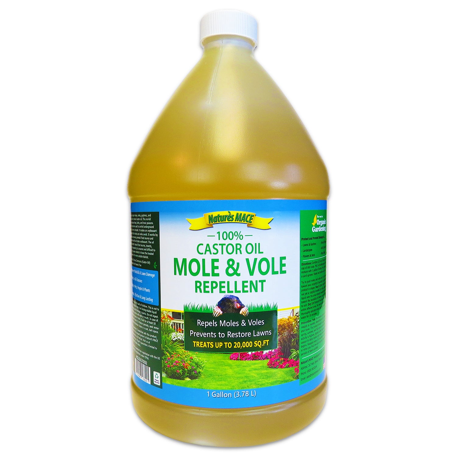 Nature's MACE Castor Oil Mole and Vole Repellent
