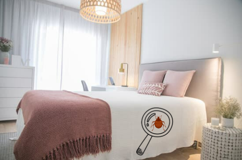 CHECK YOUR ROOM FOR SIGNS OF BED BUG INFESTATION