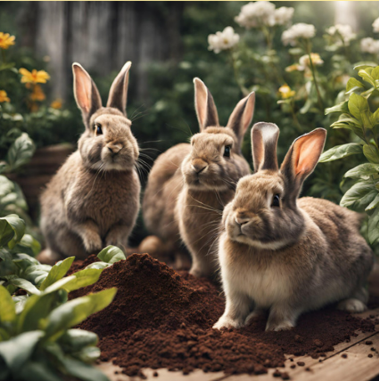 Coffee Grounds for Rabbit Repellent