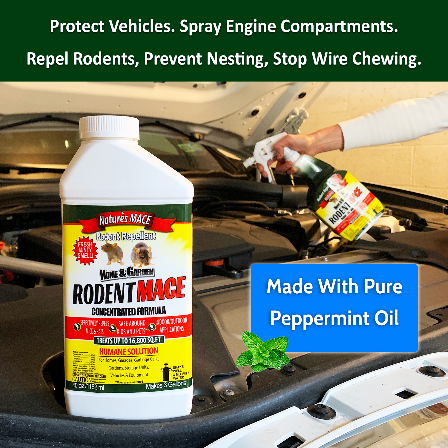 Mouse Prevention Vehicle Protection Kit rodent repellent for cars