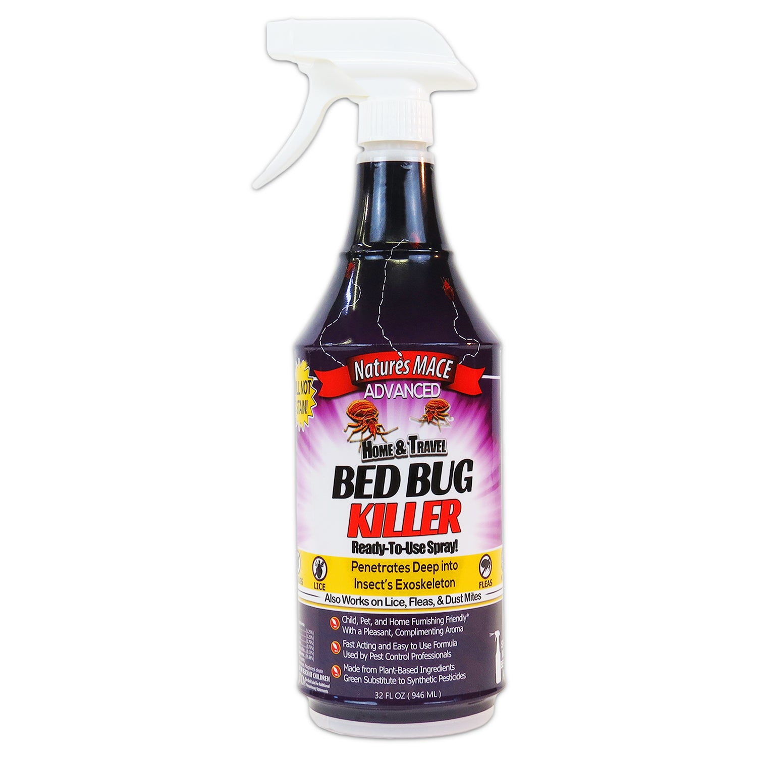 Bed Bug Treatment and Killer 32oz bed bug repellent | gallery:32-oz