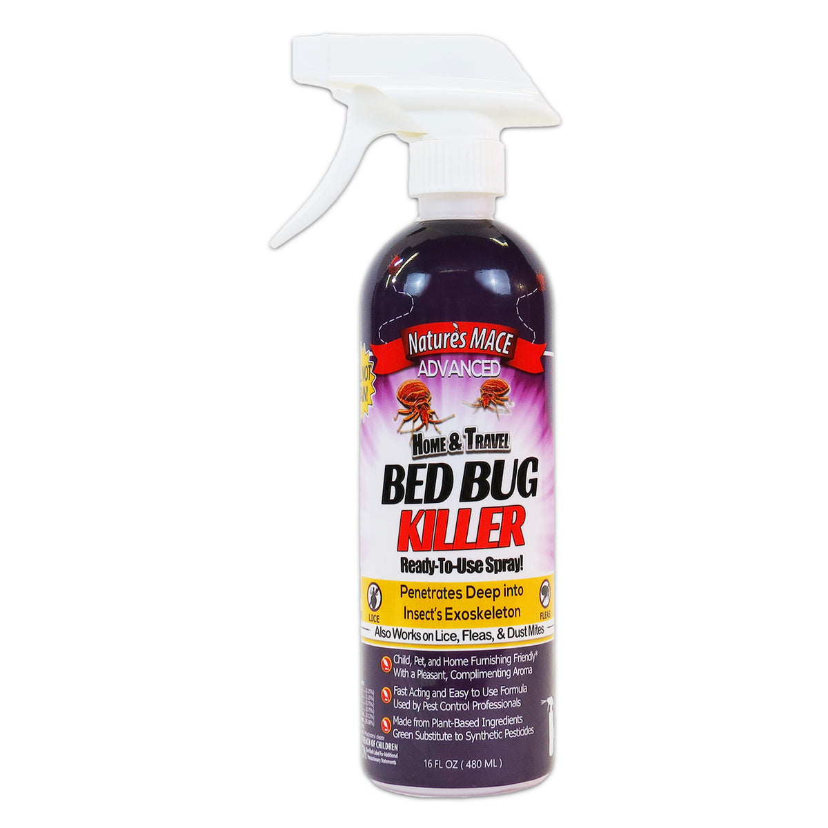 Bed Bug Treatment and Killer 16oz bed bug repellent | gallery:16-oz