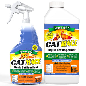 Cat MACE cat repellent 40 ounce Ready to Use Spray and 40 ounce Concentrate Combo Kit