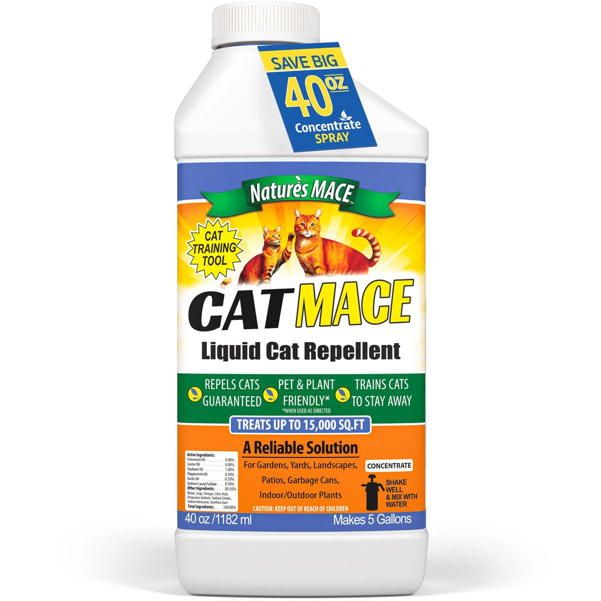 Cat MACE 40-ounce Concentrate Cat Repellent and Cat Training Tool