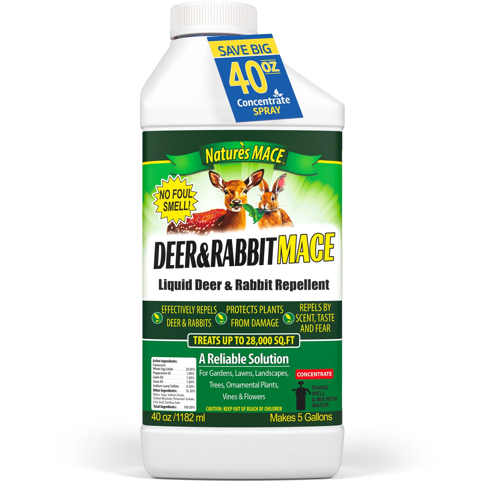 Deer and Rabbit MACE Deer and Rabbit Repellent 40-ounce Concentrate Spray | gallery:40-oz-conc