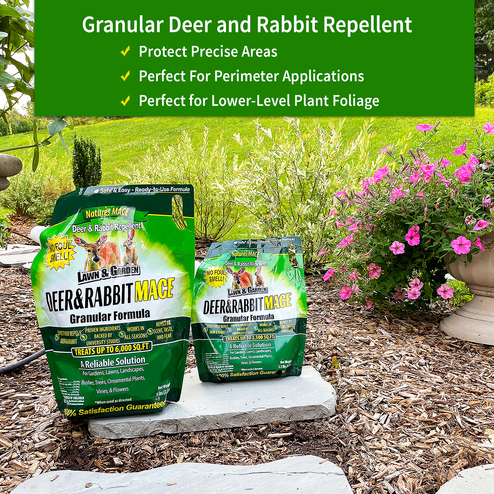 Granular Deer and Rabbit MACE for Ground level protection | gallery:all