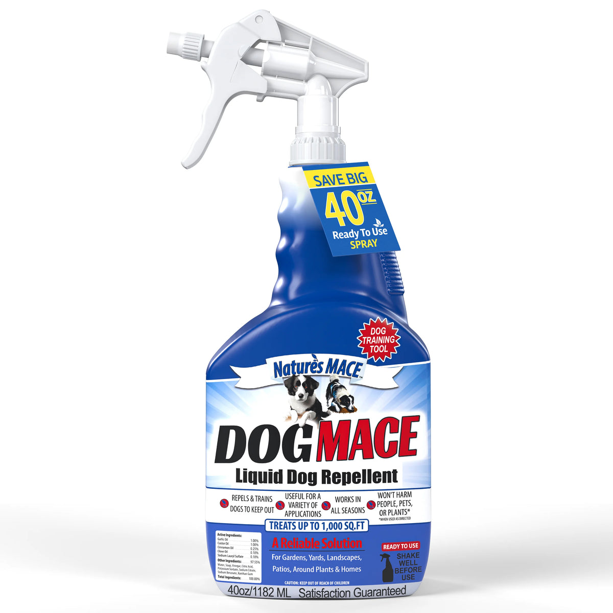 Dog MACE Dog Repellent and Dog Training Tool Spray | gallery:40-oz-spray
