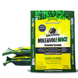 Mole & Vole MACE Granular 22lb mole repellent 3 Pack