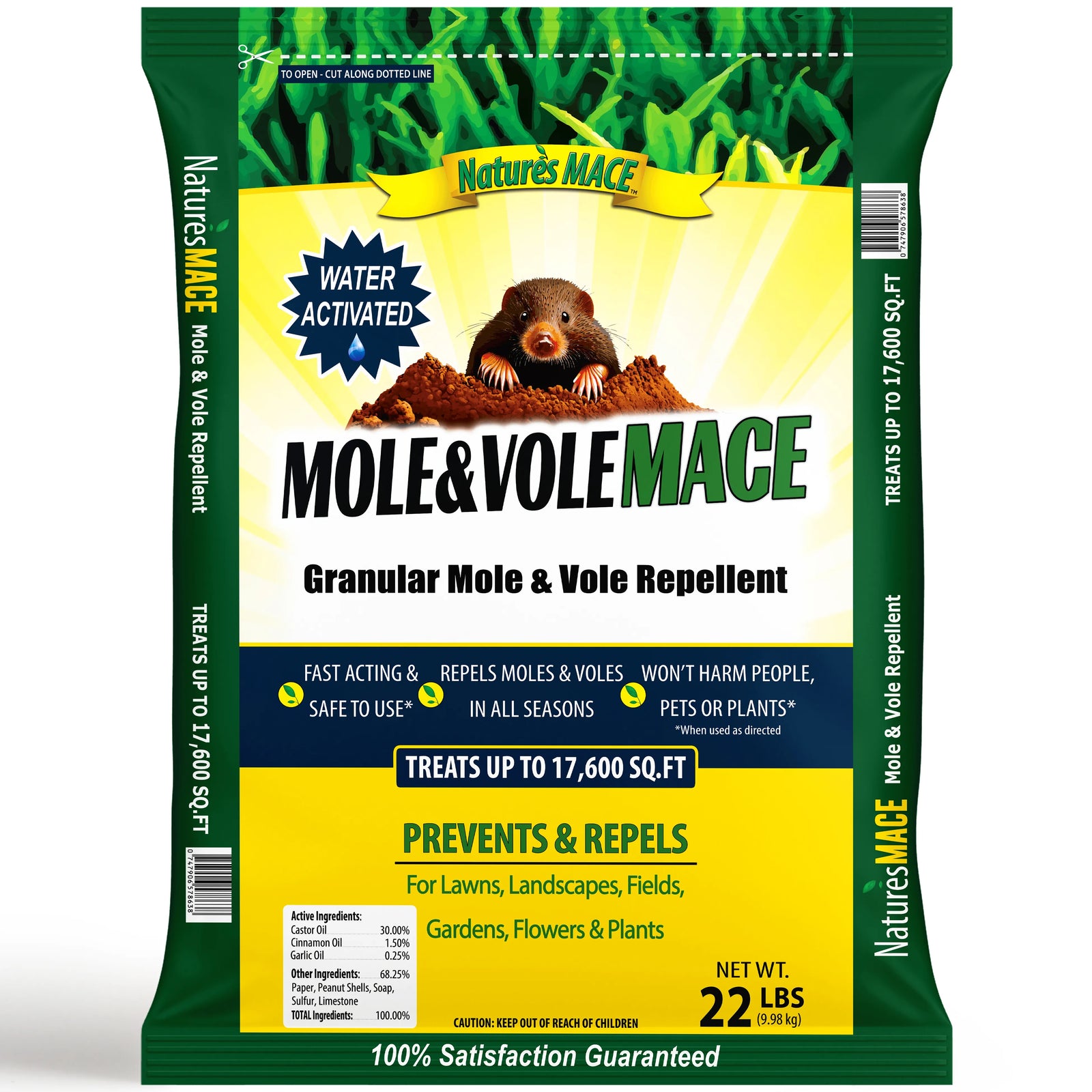 Mole & Vole MACE Granular 22lb. Mole and Vole Repellent | gallery:22-lb