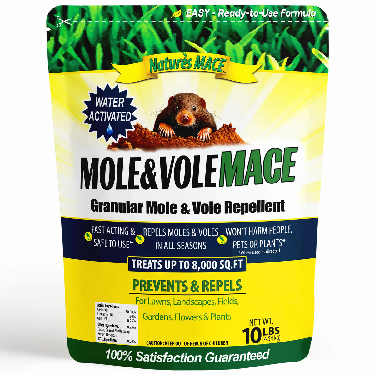 Mole and Vole MACE Granular 10 pound Mole and Vole Repellent | gallery:10-lb