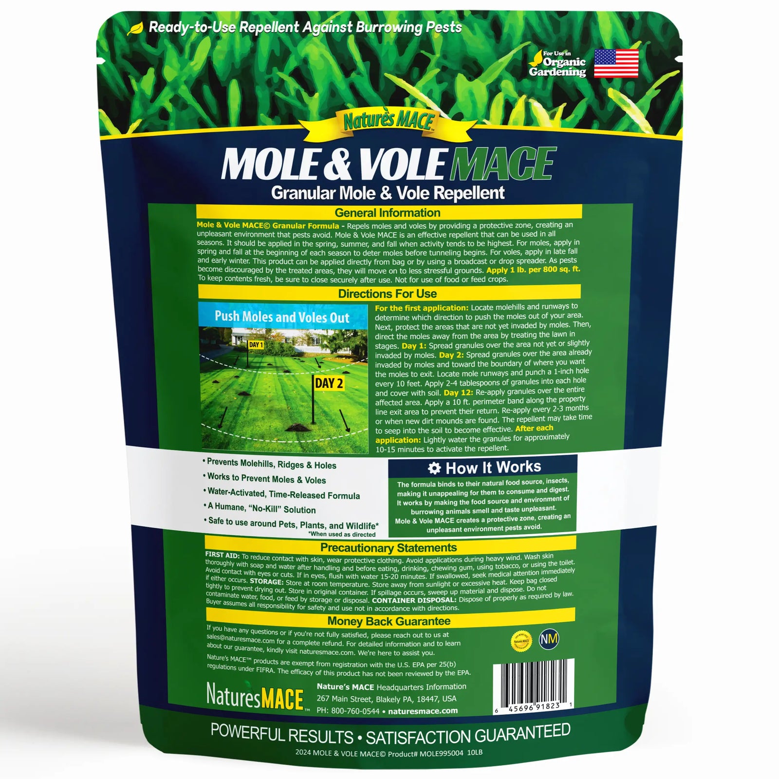 Mole and Vole MACE Granular 10 pound Mole and Vole Repellent
