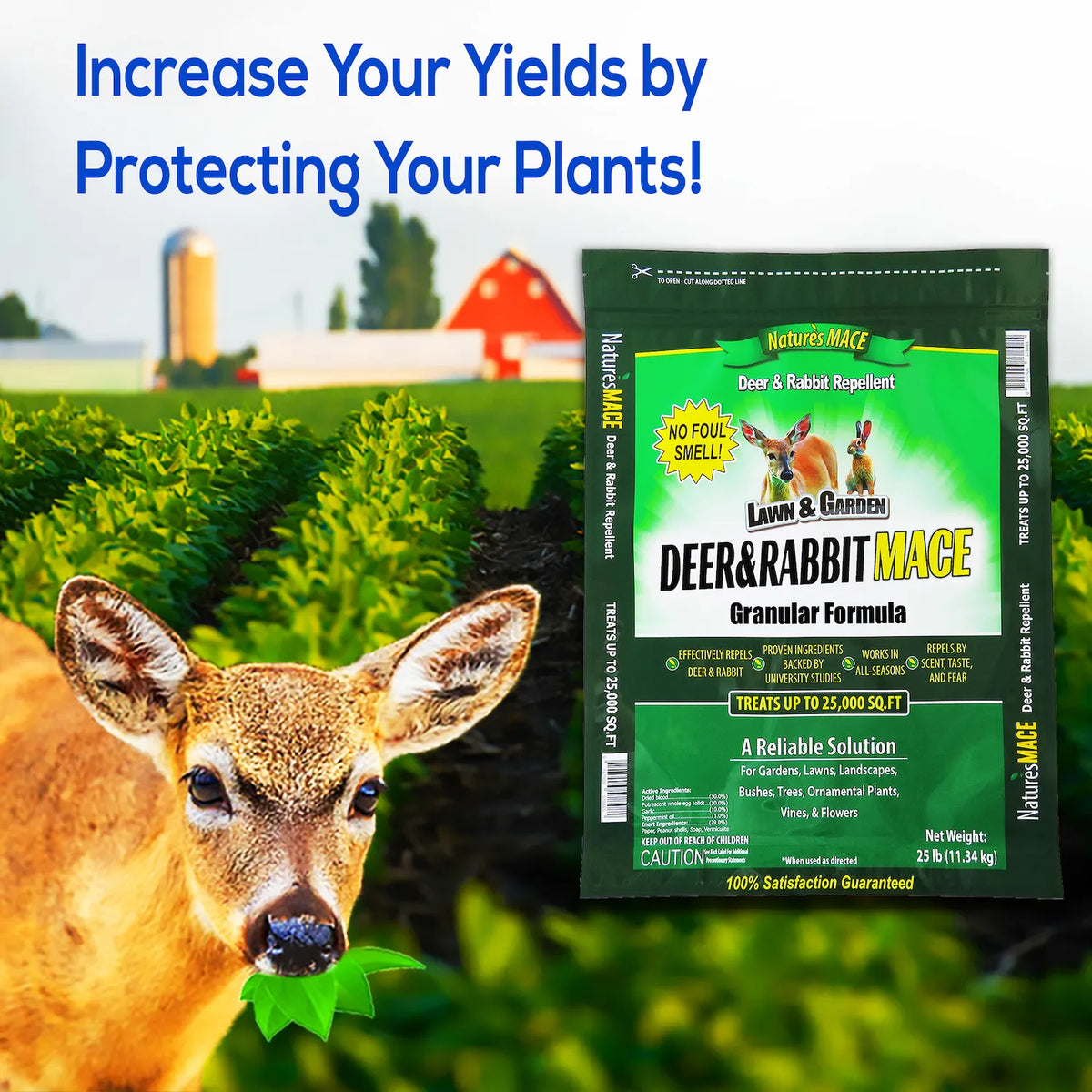Granular Deer and Rabbit MACE. Increase your yields.