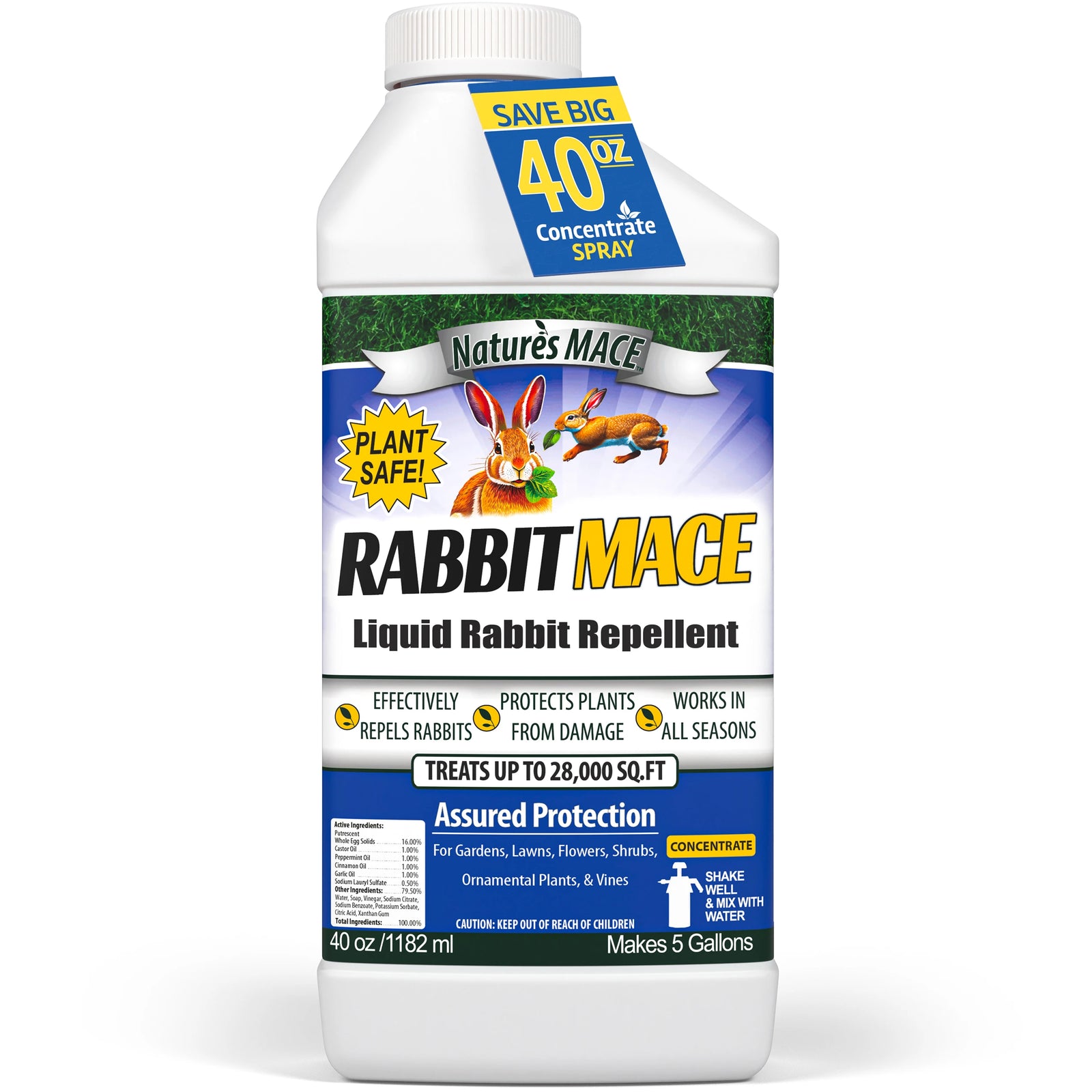 Rabbit MACE 40-ounce Concentrate Rabbit Repellent Spray | gallery:40-oz-conc
