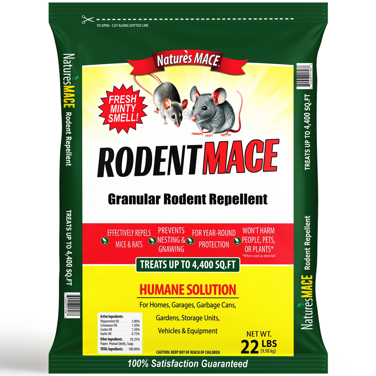 Rodent MACE Granular 22lb. Rodent Mice Repellent | gallery:22-lb