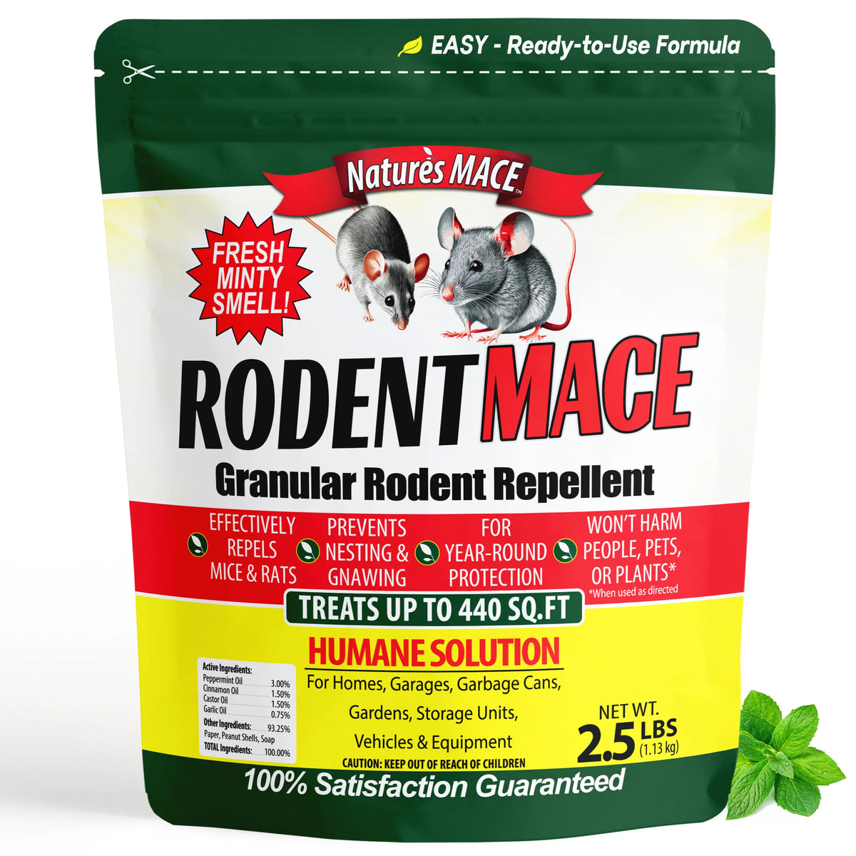 Rodent MACE Granular Rodent Mice Mouse Repellent | gallery:2-5-lb