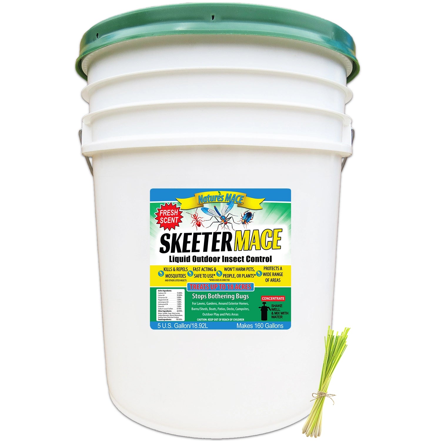 Skeeter MACE Liquid Outdoor Insect Control 5 Gallon natural mosquito repellent    | gallery:5-gal-conc