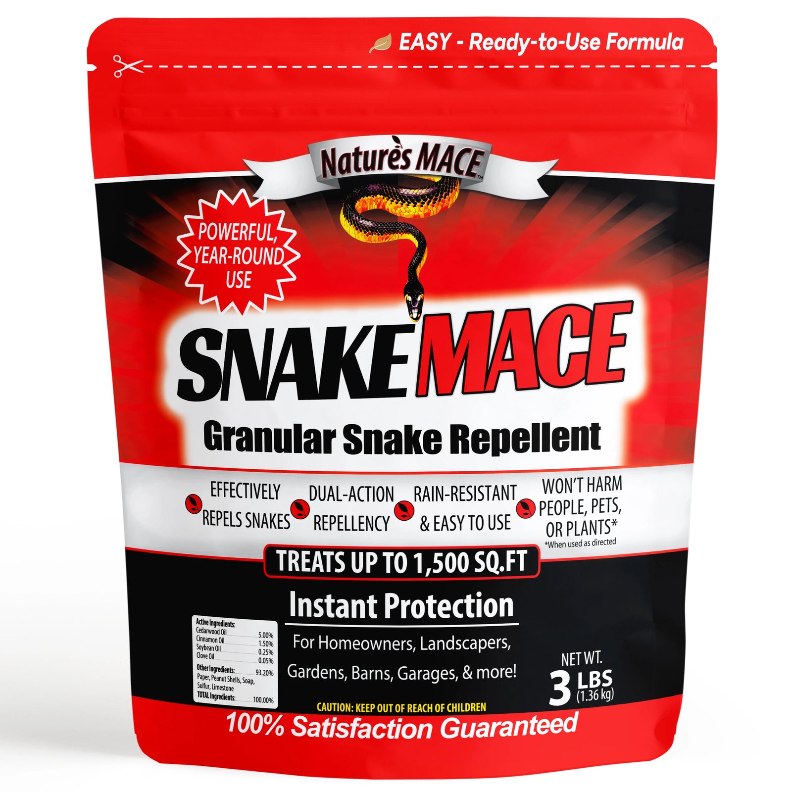 Snake MACE Granular 3lb snake repellent