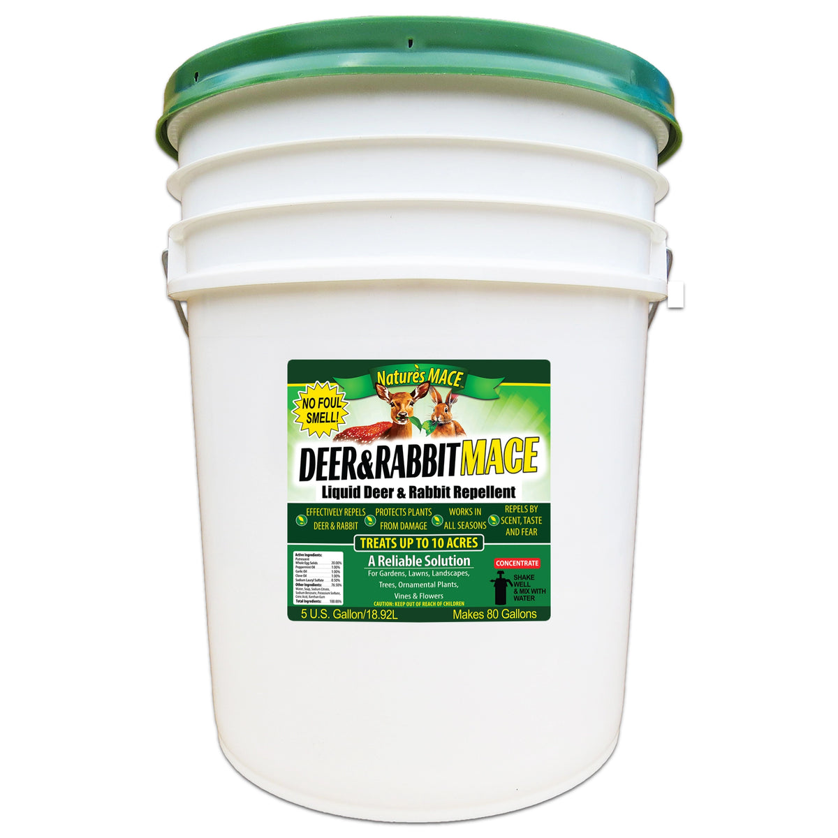 Deer and Rabbit MACE Commercial 5 Gallon deer repellent | gallery:5-gal-conc