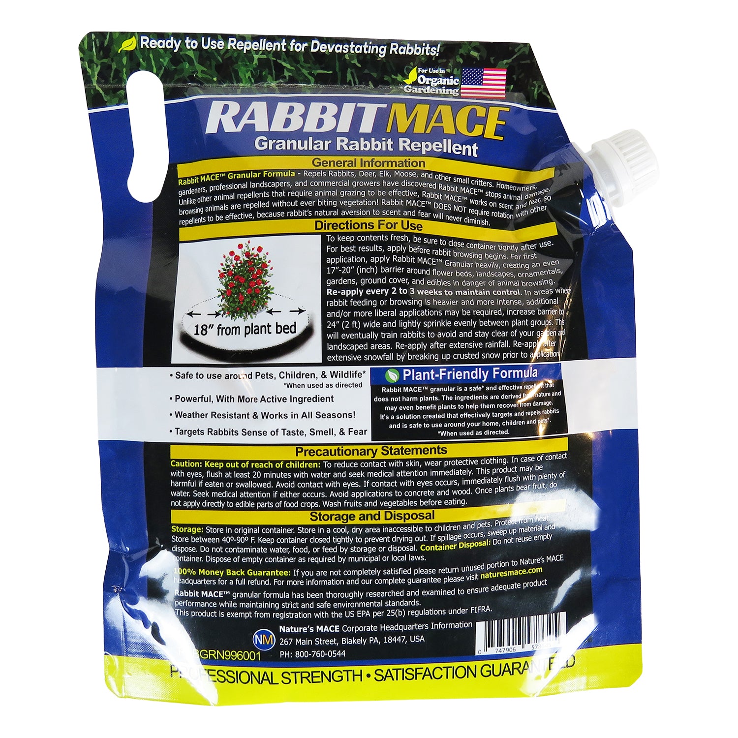 Rabbit MACE Granular 3lb rabbit repellent