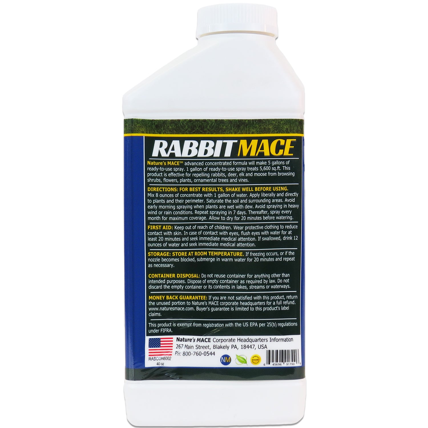 Rabbit MACE Liquid/ rabbit repellent | gallery:40-oz-conc