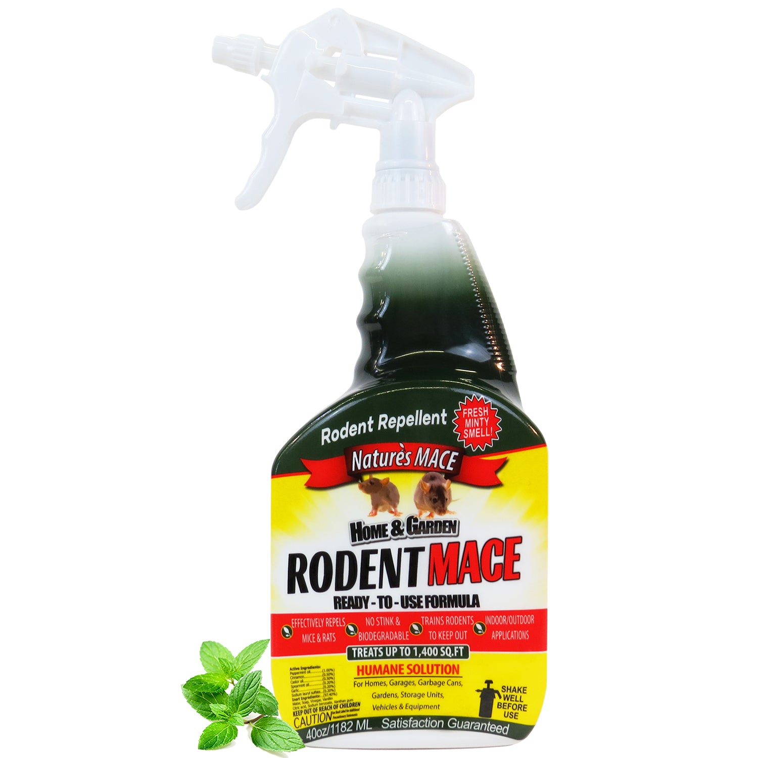 Rodent MACE Peppermint Rodent Repellent 40oz Spray repel rodents
