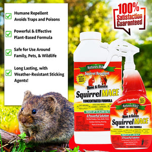SQURTU9001, SQURTU9003, SQUCON9002, SQ111, SQUCON9004, SQ-5 squirrel repellent spray